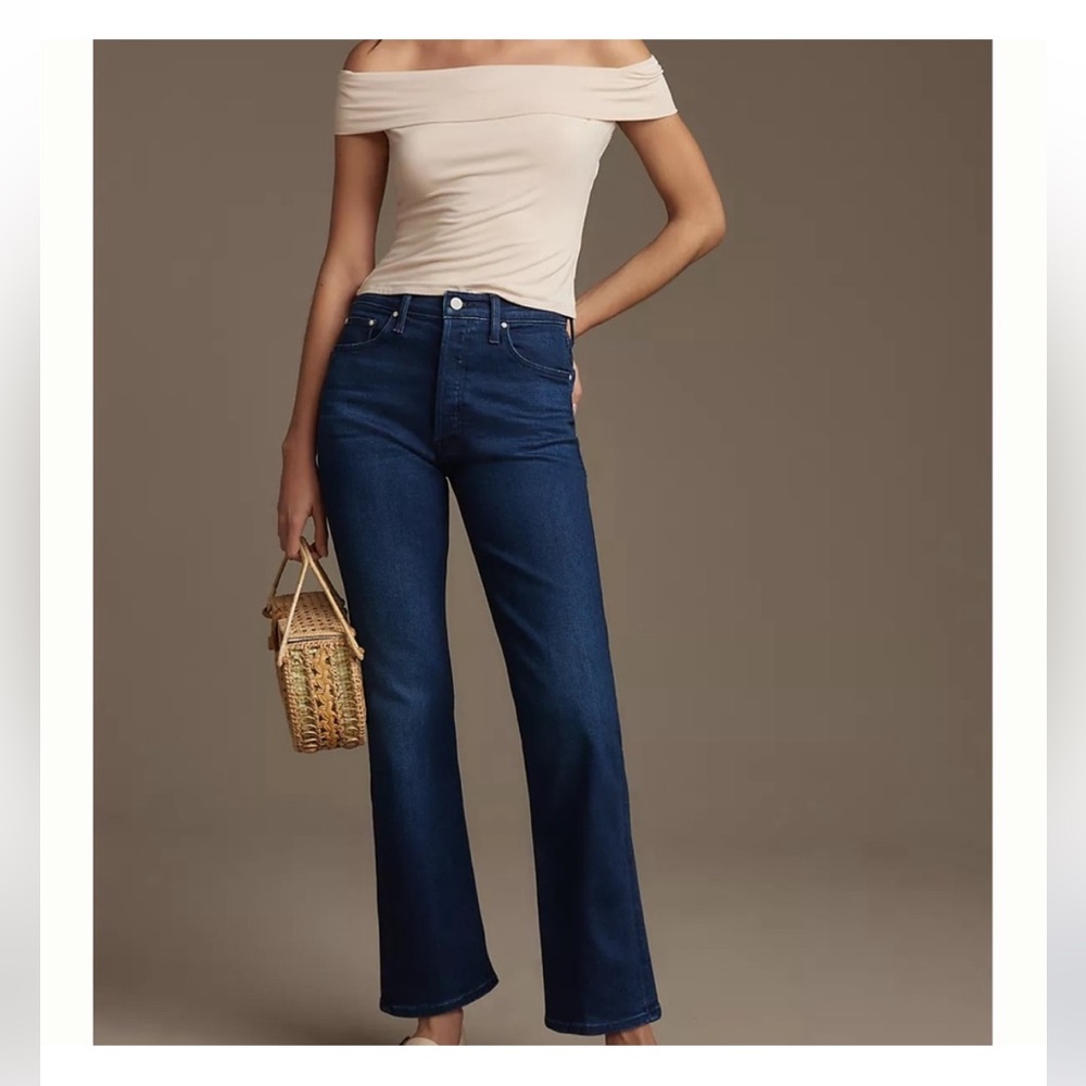 NWT Size 29 Mother Women’s The Tripper Ankle Jean in Taking Shape Wash